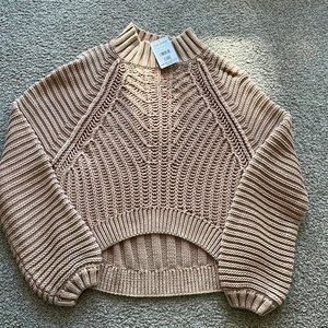 NWT Free People Sweetheart Mock Neck Sweater!